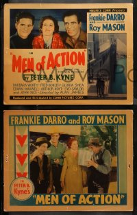 4r0209 MEN OF ACTION 8 LCs 1935 Frankie Darro, Roy Mason, Worth, based on the novel by Peter B. Kyne!