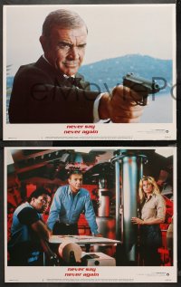 4r0222 NEVER SAY NEVER AGAIN 8 LCs 1983 Sean Connery as James Bond 007, Kim Basinger, Barbara Carrera!