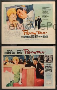 4r0244 PILLOW TALK 8 LCs 1959 bachelor Rock Hudson loves pretty career girl Doris Day, complete set!