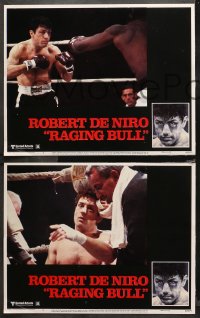 4r0254 RAGING BULL 8 LCs 1980 Martin Scorsese boxing classic, Robert De Niro as boxer Jake LaMotta!