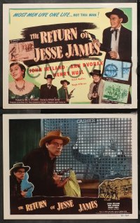 4r0260 RETURN OF JESSE JAMES 8 LCs 1950 most men live one life, but not outlaw John Ireland!