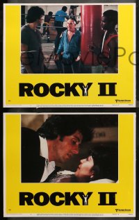 4r0551 ROCKY II 4 LCs 1979 Sylvester Stallone, Talia Shire, Burgess Meredith, Young, boxing sequel!
