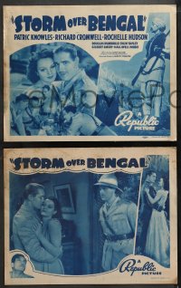 4r0303 STORM OVER BENGAL 8 LCs R1940s Patric Knowles, Richard Cromwell, pretty Rochelle Hudson!