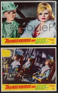 4r0324 THUNDERBIRDS ARE GO 8 LCs 1967 marionette puppets, cool sci-fi images, rare complete set!