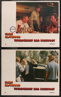 4r0499 THUNDERBOLT & LIGHTFOOT 5 LCs 1974 Clint Eastwood, Jeff Bridges, George Kennedy, Cimino!