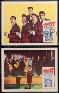 4r0561 TWIST AROUND THE CLOCK 4 LCs 1962 Chubby Checker, Vicki Spencer, Clay Cole, 1st Twist movie!