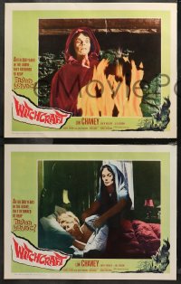 4r0360 WITCHCRAFT 8 LCs 1964 Lon Chaney Jr, they returned after 300 years to reap BLOOD HAVOC!