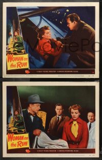 4r0405 WOMAN ON THE RUN 7 LCs 1950 cool images of Ann Sheridan, Dennis O'Keefe, film noir!