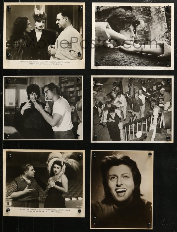 4r1055 Anna Magnani 10 From 7 5x9 5 To 8x10 Stills 1950s 1960s W One Candid