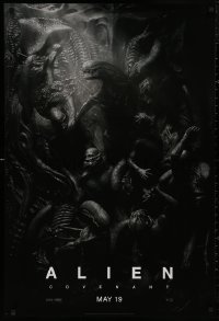 4s0822 ALIEN COVENANT style C teaser DS 1sh 2017 Ridley Scott, Fassbender, incredible sci-fi image!