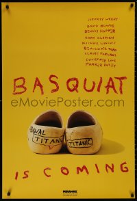 4s0837 BASQUIAT teaser 1sh 1996 Jeffrey Wright as Jean Michel Basquiat, directed by Julian Schnabel!