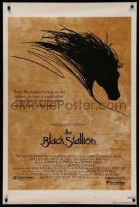 4s0854 BLACK STALLION 1sh 1979 Kelly Reno, Teri Garr, Carroll Ballard, great horse art!