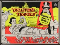 4s0450 GULLIVER'S TRAVELS /MR. BUG GOES TO TOWN British quad R1970s Technicolor cartoon features, great different art!