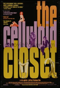 4s0875 CELLULOID CLOSET 1sh 1996 documentary about homosexuals in Hollywood!