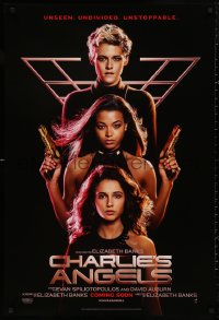 4s0878 CHARLIE'S ANGELS int'l teaser DS 1sh 2019 Kristen Stewart over Naomi Scott & Ella Balinska!