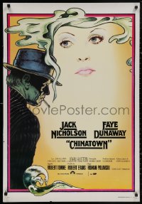 4s0283 CHINATOWN 27x40 Italian commercial poster 1980s Roman Polanski, classic art by Jim Pearsall!