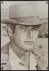 4s0281 PAUL NEWMAN 26x38 German commercial poster 1990s c/u from Butch Cassidy & the Sundance Kid!