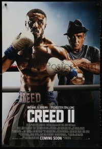 4s0884 CREED II int'l advance DS 1sh 2018 different image of Stallone as Rocky Balboa, boxer Jordan!