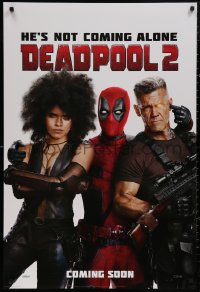 4s0900 DEADPOOL 2 style G int'l teaser DS 1sh 2018 Reynolds with Brolin and Zazie Beetz as Domino!