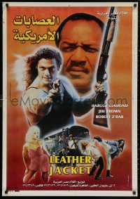 4s0544 KILLING AMERICAN STYLE Egyptian poster 2001 Leather Jacket, different, Jim Brown pictured!