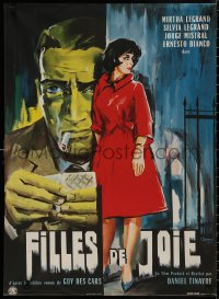 4s0619 UNDER THE SAME SKIN French 23x31 1964 Mirtha Legrand, cool Belinsky film noir artwork!