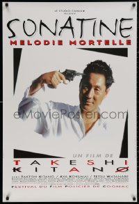 4s0575 SONATINE French 27x40 1995 the Yakuza put the finger on Beat Takeshi Kitano, wild image!