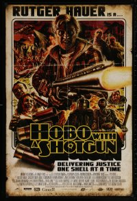 4s0961 HOBO WITH A SHOTGUN 1sh 2011 Rutger Hauer is delivering justice one shell at a time!