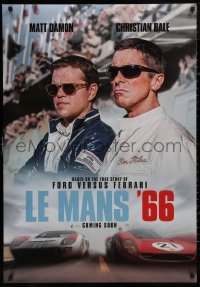 4s0415 FORD V FERRARI teaser Japanese 28x40 2020 Bale, Damon, the American dream, Le Mans '66!