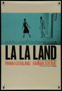 4s1000 LA LA LAND teaser DS 1sh 2016 great image of Ryan Gosling & Emma Stone leaving stage door!