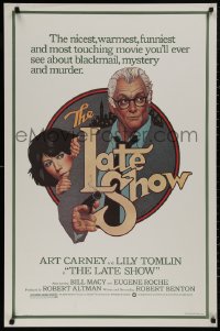 4s1007 LATE SHOW 1sh 1977 great Richard Amsel artwork of Art Carney & Lily Tomlin!