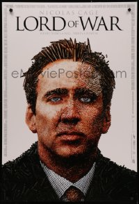 4s1019 LORD OF WAR DS 1sh 2005 wild bullet mosaic of arms dealer Nicolas Cage!
