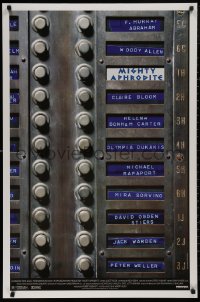 4s1037 MIGHTY APHRODITE DS 1sh 1995 directed by Woody Allen, cool apartment call box design!