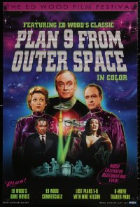 4s0127 PLAN 9 FROM OUTER SPACE 26x37 video poster R2006 directed by Ed Wood, worst movie ever!