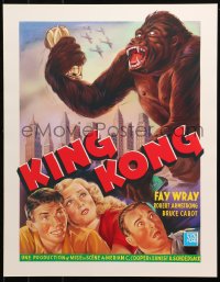 4s0042 KING KONG 16x20 REPRO poster 1990s Fay Wray, Robert Armstrong & the giant ape!