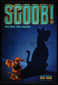 4s1103 SCOOB advance DS 1sh 2020 Hanna-Barbera, image of young Scooby Doo, his epic tail begins!