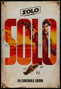 4s1113 SOLO int'l teaser DS 1sh 2018 A Star Wars Story, Ron Howard, Alden Ehrenreich as young Han!