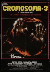 4s0631 BROOD Spanish 1981 David Cronenberg, art of monster in embryo, they're waiting for YOU!