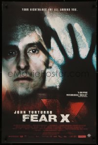 4s0296 FEAR X signed 27x40 special poster 2005 director by Nicolas Winding Refn, image of Turturro!