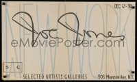 4s0217 JOE JONES NEW WORK 19x32 museum/art exhibition 1950s design with signature over NYC title!