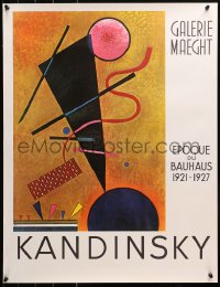 4s0243 KANDINSKY 22x29 French museum/art exhibition 1960s Epoque du Bauhaus, wild art by Wassily!