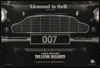 4s0303 LIVING DAYLIGHTS 12x18 special poster 1986 great image of classic Aston Martin car grill!