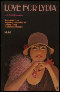 4s0036 LOVE FOR LYDIA tv poster 1979 fatal obsession, wonderful art by Chuck Wilkinson!