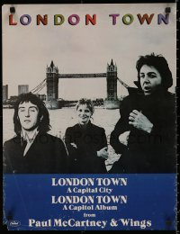 4s0197 PAUL MCCARTNEY & WINGS 18x24 music poster 1978 Capitol Records London Town album!