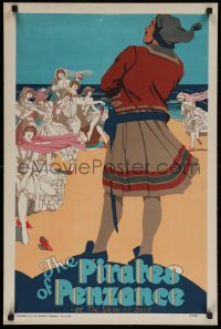 4s0053 PIRATES OF PENZANCE 20x30 English stage poster 1920 art from Gilbert & Sullivan opera!
