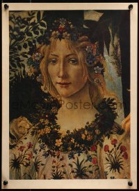 4s0087 SANDRO BOTTICELLI 12x17 Italian art print 1950s head of Flora from his Primavera!