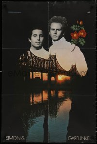 4s0198 SIMON & GARFUNKEL 22x33 music poster 1968 cool image of musical duo, Bookends!