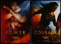 4s0048 WONDER WOMAN group of 3 mini posters 2017 sexiest Gal Gadot in title role & as Diana Prince!