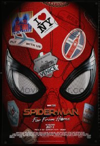 4s1118 SPIDER-MAN: FAR FROM HOME advance 1sh 2019 Marvel Comics, Holland, Jackson, Gyllenhaal!