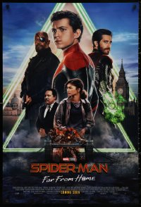 4s1120 SPIDER-MAN: FAR FROM HOME int'l advance DS 1sh 2019 Marvel Comics, Holland & top cast!