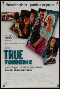 4s1165 TRUE ROMANCE DS 1sh 1993 Christian Slater, Patricia Arquette, by Quentin Tarantino!